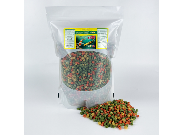 Корм для пруда Пондстикс Микс Мини AQUAMENU 2л/400г дойпак