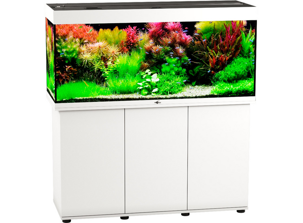 Аквариум Biodesign РИФ 280, белый, 280 л, 126*46*60 см, без свет-ка с покр. крышками, шторка д/кормления