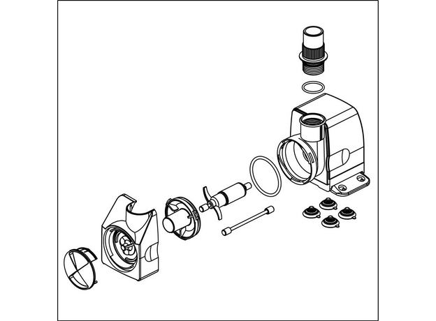 Помпа универсальная SICCE Suprema, подъем 300 см, 3700 л/ч, 108х104хh94 мм