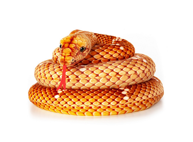 Exoprima Игрушка мягкая "Удав", оранжевая, 280см