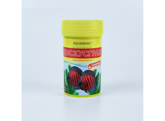 Корм AQUAMENU Дискусгран 100мл/50г, гранулы для усиления окраски дискусов
