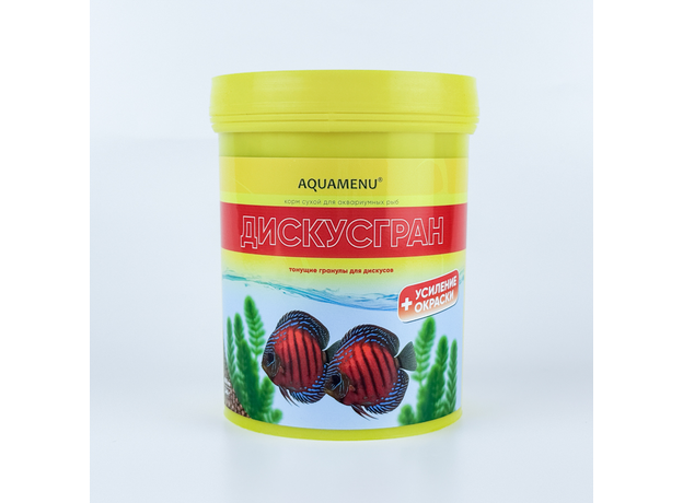 Корм AQUAMENU Дискусгран 600мл/340г, гранулы для усиления окраски дискусов