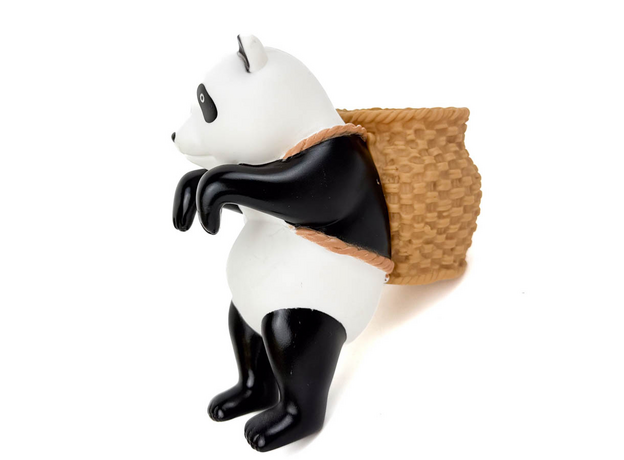Декор для аквариума Панда с корзиной,15х7.5 см