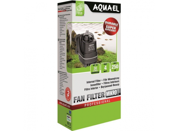 Фильтр внутренний AQUAEL FAN FILTER MIKRO plus, 250 л/ч (до 30 л)