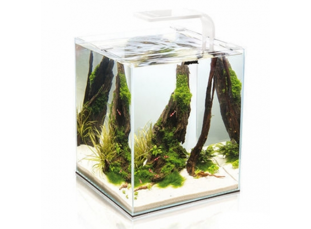 Креветкарий AQUAEL SHRIMP SET SMART PLANT || 30 белый, (30х30х35) светильник LED, фильтр, обогреватель