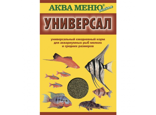 Корм АКВА МЕНЮ Универсал, 30 г, ежедневный, для аквариумных рыб