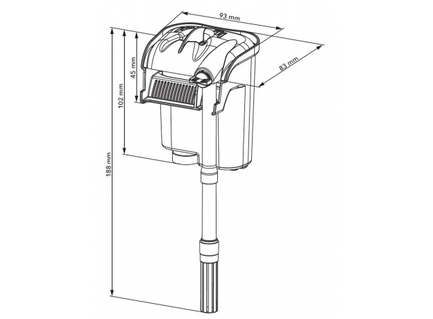 Навесной каскадный фильтр AQUAEL VERSAMAX  MINI