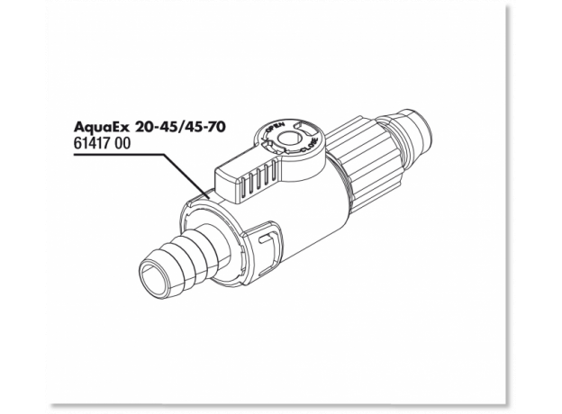 JBL AquaEx 20-45/45-70 lever - Запорный кран для JBL AquaEx 20-45/45-70