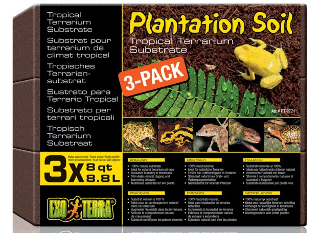 Кокосовая крошка EXO TERRA Plantation soil, 3х8,8 л