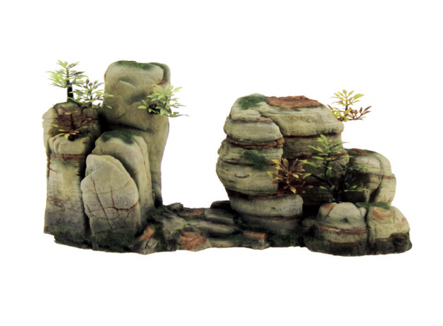 ArtUniq Mountain Cliff S - Декоративная композиция из пластика "Горный обрыв", 33,7x12,5x17 см