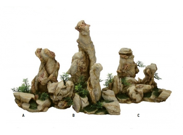 ArtUniq Mountain Peaks Set 3S - Декоративный набор из пластика "Набор пики гор", из 3х частей, 26x24x27,1 см