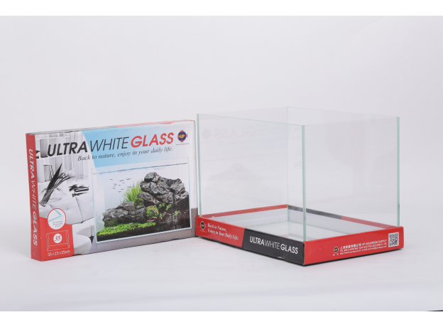 Аквариум UpAqua Crystal Glass Tank S Ultra White, малый 20 л