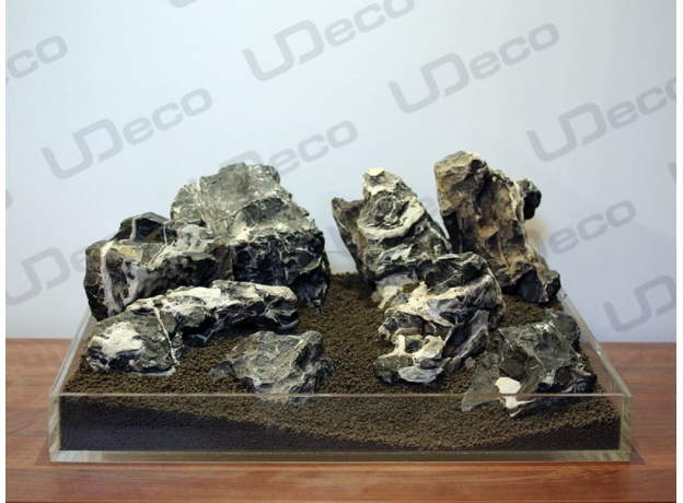 UDeco Leopard Stone MIX SET 15 - Натуральный камень "Леопард" для оформления аквариумов и террариумов, упаковка 15 кг.