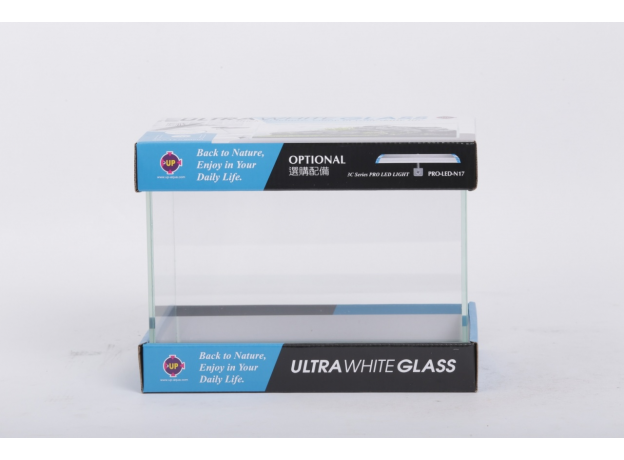 Аквариум UpAqua Crystal Glass Tank S Ultra White, малый 9 л