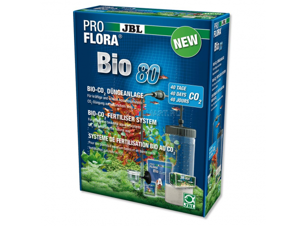 Bio-CO2 система JBL ProFlora bio80 2 со стеклянным диффузором для аквариумов 30-80 л