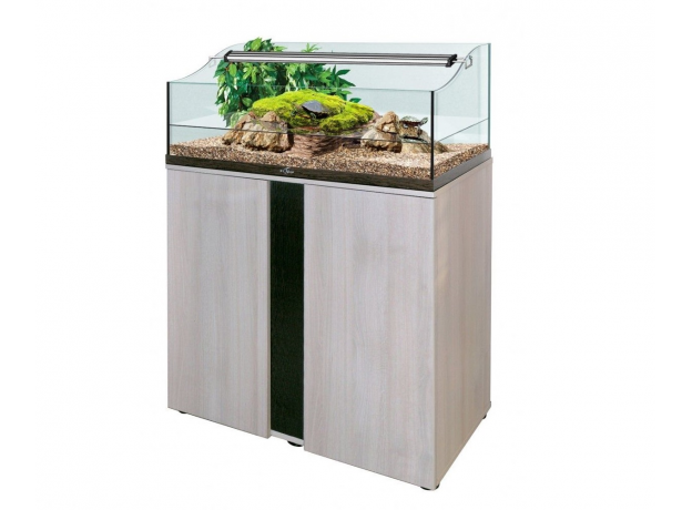 Подставка Biodesign TURT-HOUSE AQUA 100/ IWAGUMI 100 (белёный дуб) с 2 дверками, 100х50х82 см