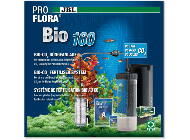 Bio-CO2 система JBL ProFlora bio160 2 с расширяемым диффузором для аквариумов 50-160 л