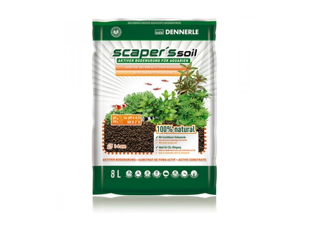 Dennerle Scaper‘s Soil - Питательный грунт для растительных аквариумов, зерно 1-4 мм, 8 л