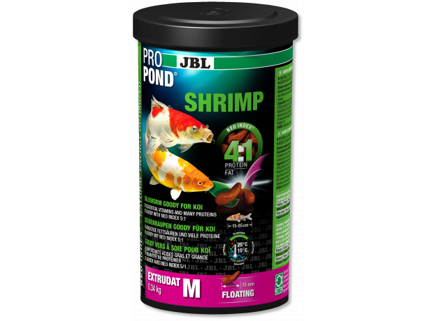 Лакомство JBL ProPond Shrimp M для карпов кои среднего размера "Креветки", 0,34 кг (1 л)