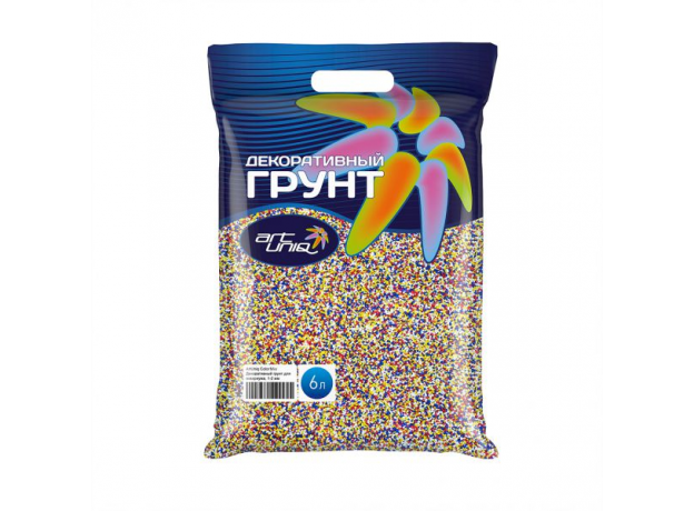 !ArtUniq ColorMix Confetti - Декоративный грунт для аквариума "Конфетти", 1-2 мм, 9 кг, 6 л