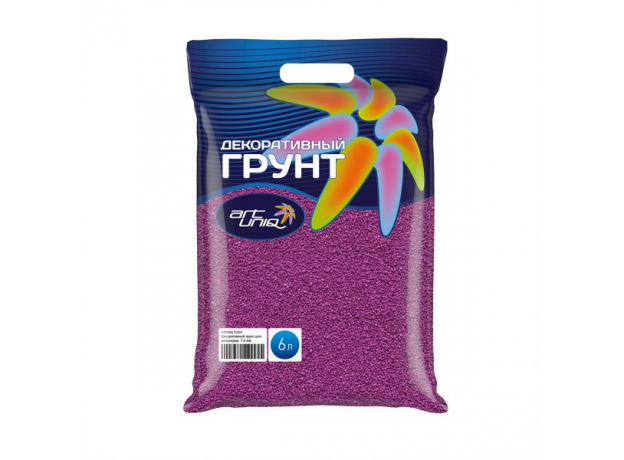 !ArtUniq Color Violet - Декоративный грунт для аквариума "Фиолетовый", 1-2 мм, 9 кг, 6 л