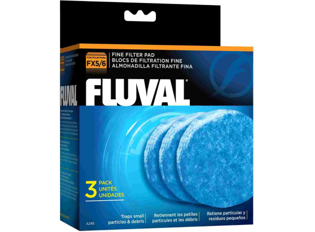 Губка тонкой очистки для фильтров Fluval FX5, 3 шт/упак.