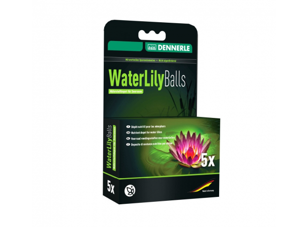 Dennerle Water Lily Fertilizer Balls - Удобрение в виде шариков для нимфей и других прудовых растений, 5 шт.