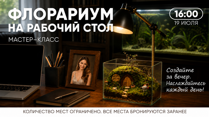 Мастер – класс «Флорариум на рабочий стол»