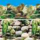 Фон 9023/9025, 400*800мм "Каменное многоцветье/Русло реки", Laguna