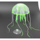 Декор из силикона Marlin Медуза плавающая зеленая, 10.5х20 см