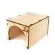 Домик для сухопутной черепахи Simple Zoo малый, 200х150х120 мм, фанера