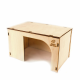 Домик для сухопутной черепахи Simple Zoo большой, 250х150х145 мм, фанера