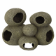 Укрытие для аквариума AQUA DELLA Камень Rock Cave 3 серый, 21.5x15x13.5 см