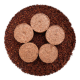 DECOTOP Coco Coir S Tab - Субстрат из оболочки кокосового ореха, 1-5 мм, 200 г/0.4=4 л