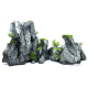 ArtUniq Steep Gray Cliffs Set 2L - Декоративный набор из пластика "Серые скалы" из 2х частей 47x18,7x24,8 см
