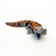 Игрушка подвижная 3D принтер Ящерица с синим языком оранжевая