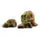 ArtUniq Mossy Boulder Set 2M - Декоративная композиция из пластика "Валуны со мхом", из 2х частей, 28*25*19,5 см