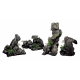 ArtUniq Steep Gray Cliffs Set 4M - Декоративный набор из пластика "Серые скалы", из 4х частей, 30,1x22,5x27 см