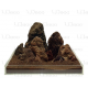 UDeco Brown Lava MIX SET 5 - Натуральный камень "Лава коричневая", упаковка 5 кг.