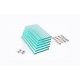 Комплект полированных стеклянных полок с фурнитурой для ALTUM 200/CRYSTAL 210, 156х319 мм, 6 шт