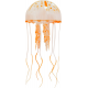 Медуза силикон Jellyfish d5 см оранжевая светящаяся, в тубе