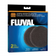Губка угольная для удаления примесей из воды для фильтров FLUVAL FX5/FX6, 2 шт