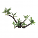 ArtUniq Branched Driftwood With Anubias lanceolata XL - Декоративная композиция из пластика "Ветвистая коряга с анубиасом узколистным", 60,5x26x42 см