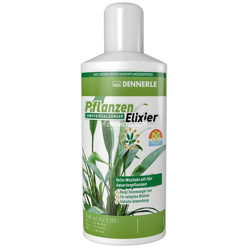 Dennerle Plant Elixir - Универсальное удобрение для всех аквариумных растений, 250 мл