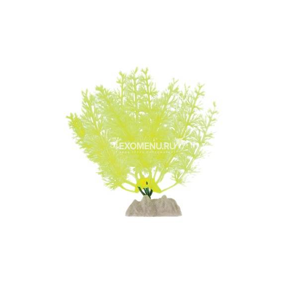 Растение флуоресцирующее GloFish желтое S 13 см