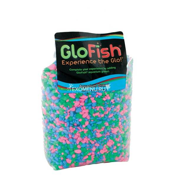 Грунт GloFish флуоресцирующий розовый/зеленый/синий 2,268 кг