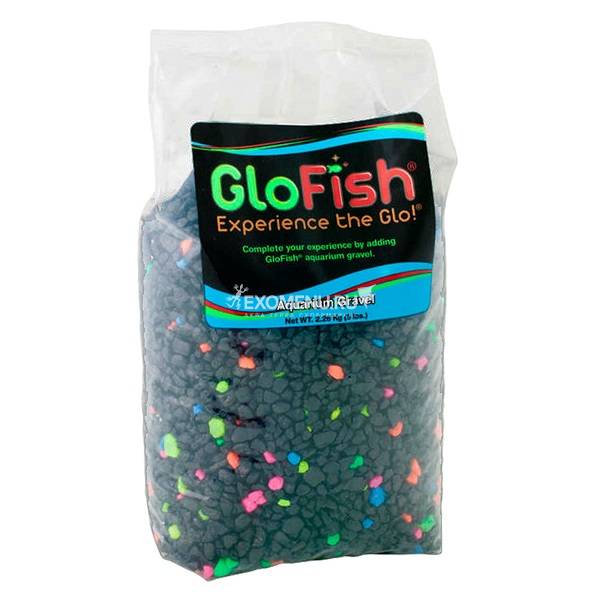 Грунт GloFish черный с флуоресцирующими гранулами 2,268 кг