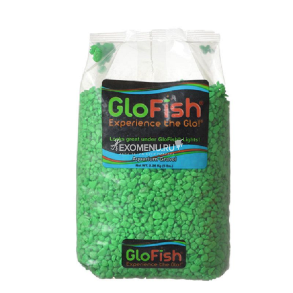 Грунт GloFish флуоресцирующий зеленый 2,268 кг