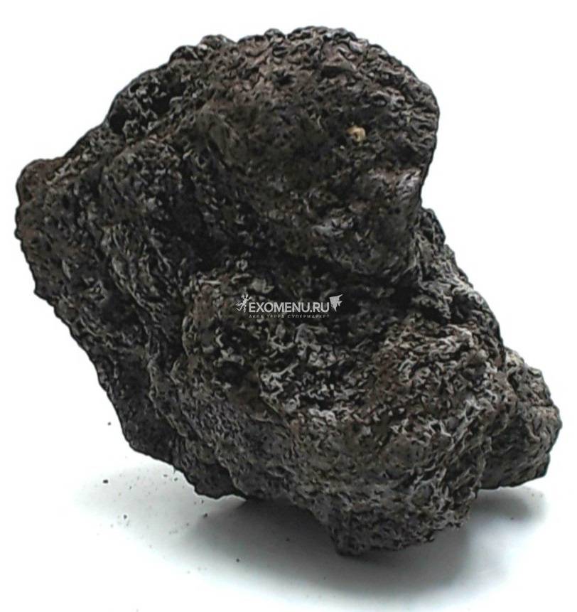 Декорация природная PRIME Черный вулканический камень М 10-20см