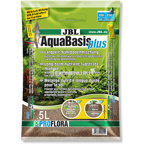 JBL AquaBasis plus - Питательный грунт для растений в пресноводных аквариумах 60-200 л, 5 л